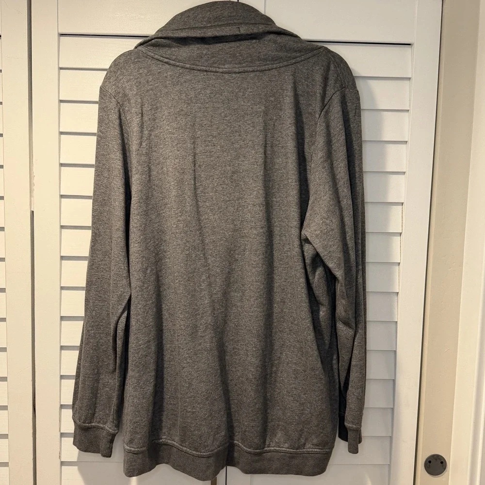 Nike Women's Gray Full-Zip Fleece Sweatshirt Jacket XL Used‎